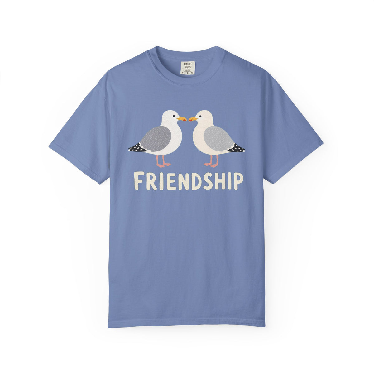 Seagull Friendship T-Shirt — Coastal Seabird Graphic Tee