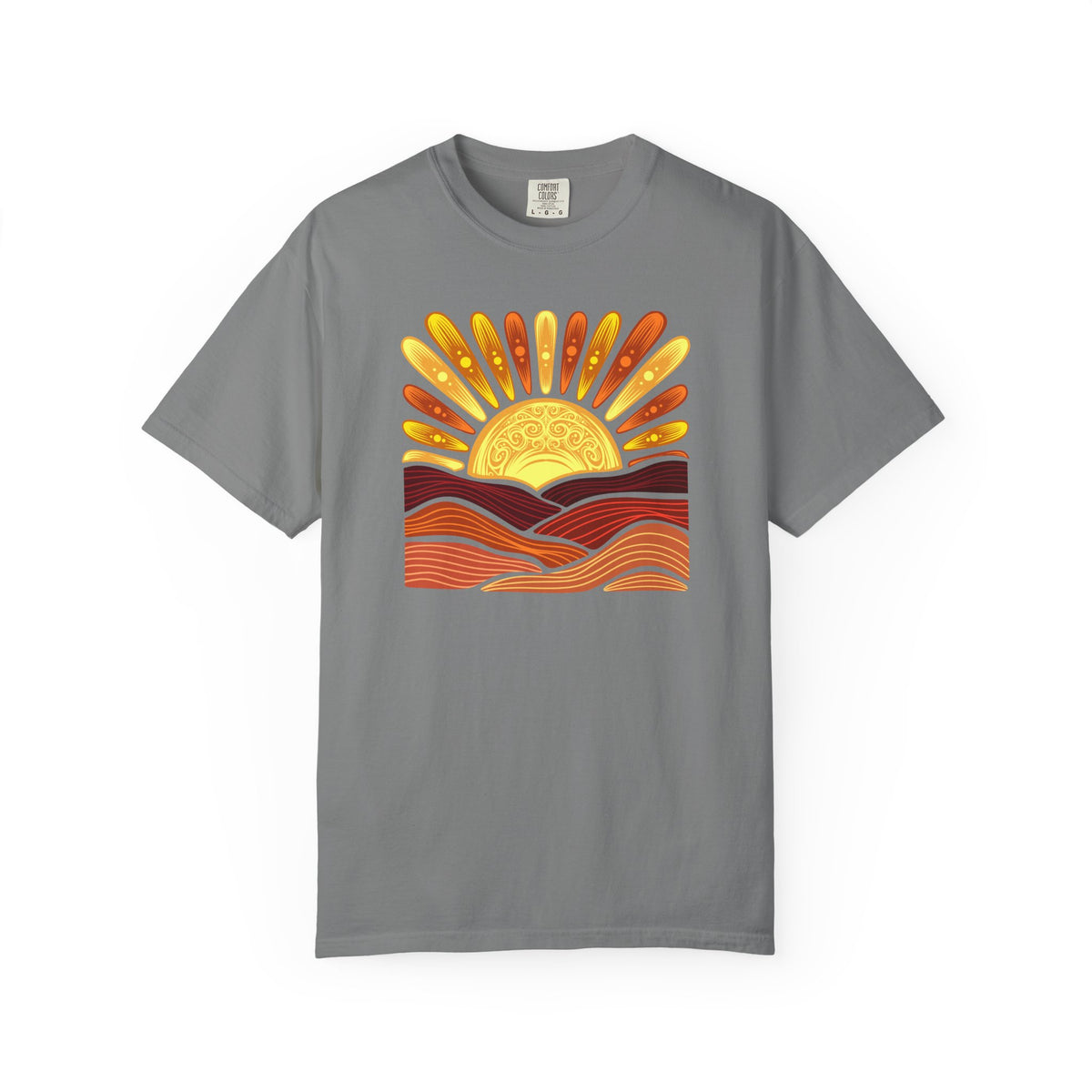 Golden Coast Sunset Tee| Deluxe Comfort Colors® T-Shirt