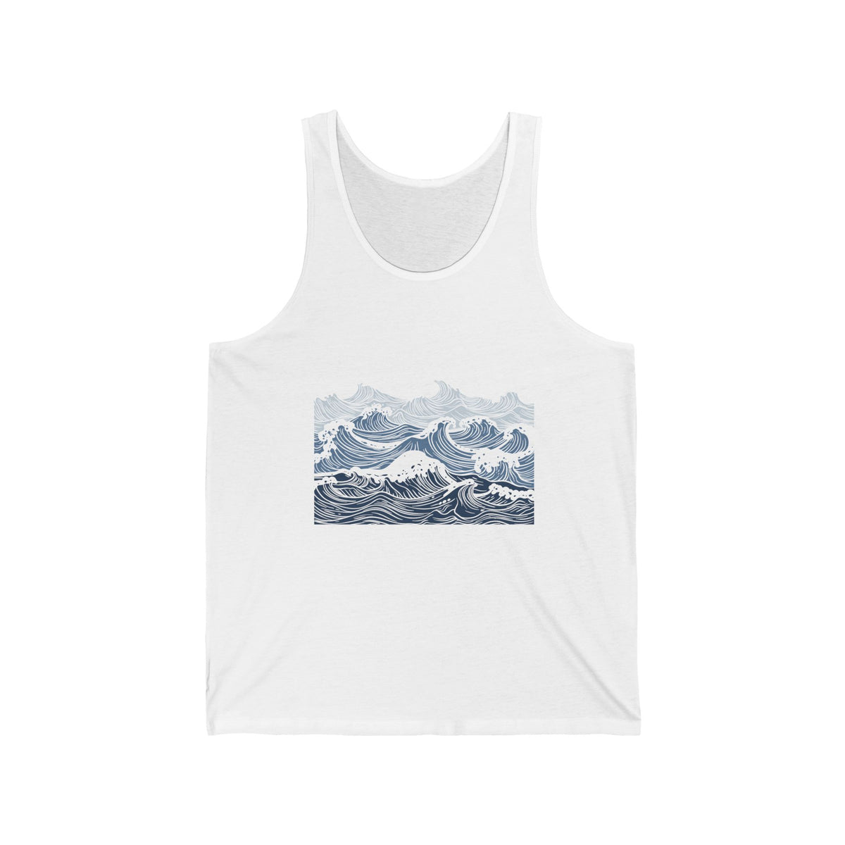 New Wave Tank Top — Vintage Japanese Wave Graphic Tank