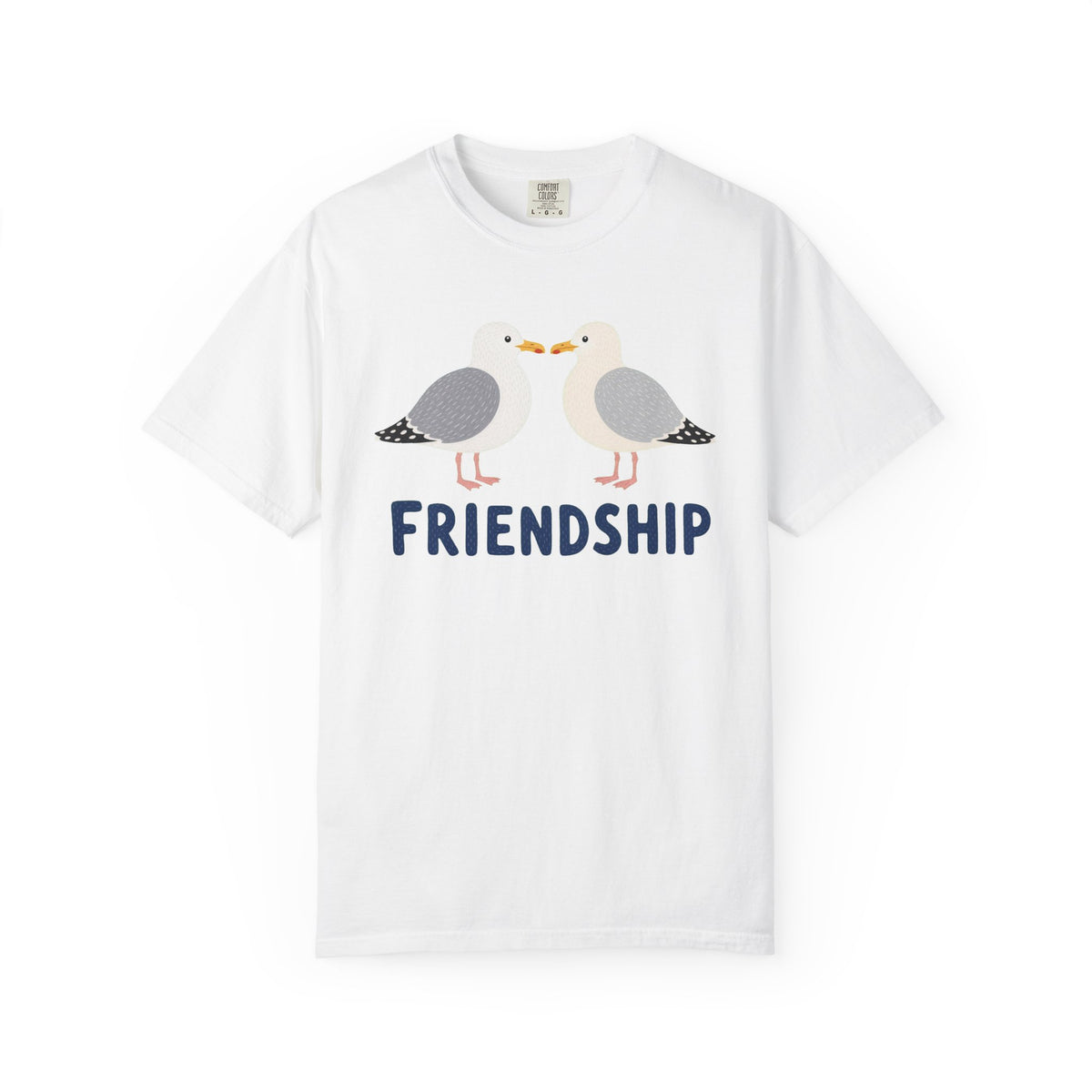 Seagull Friendship T-Shirt — Coastal Seabird Graphic Tee