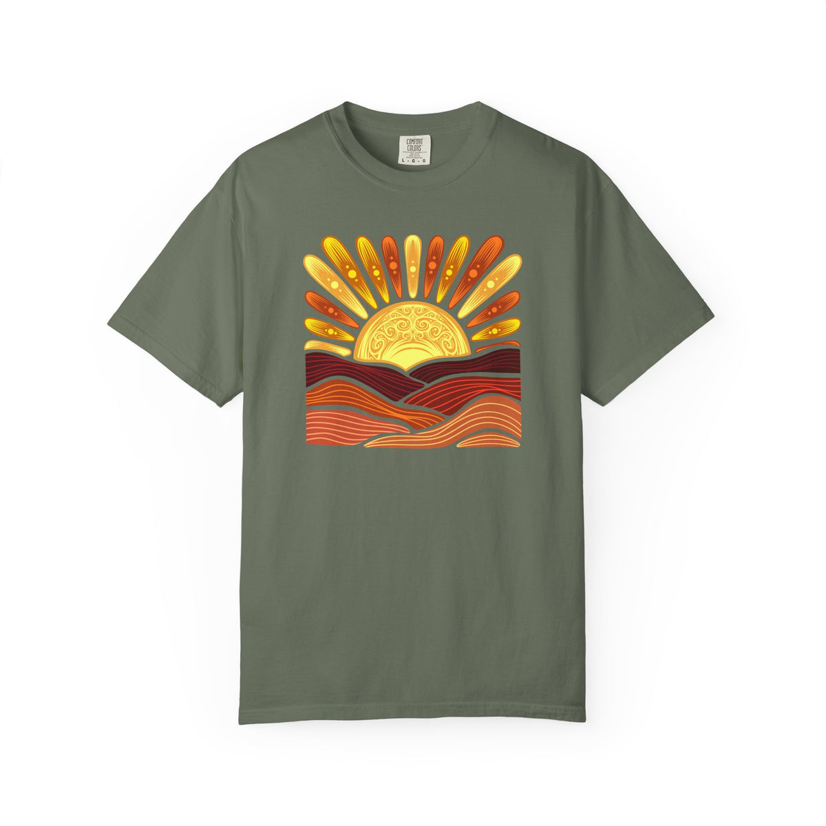 Golden Coast Sunset Tee| Deluxe Comfort Colors® T-Shirt