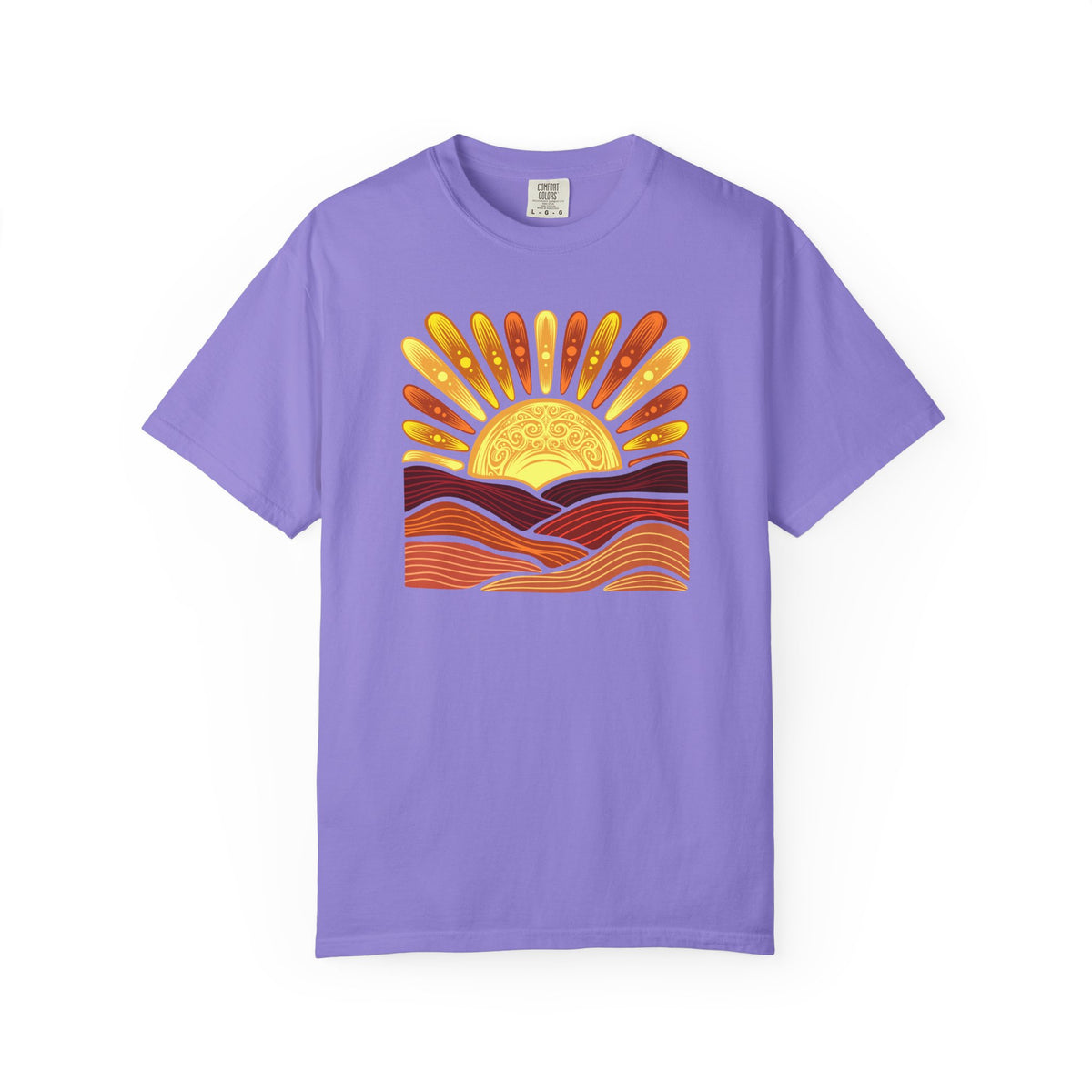 Golden Coast Sunset Tee| Deluxe Comfort Colors® T-Shirt