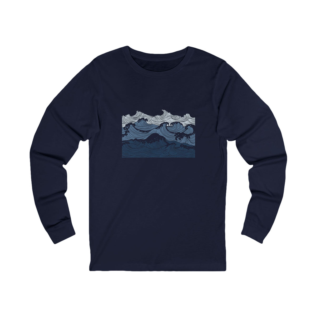 New Wave Long Sleeve — Vintage Japanese Wave Graphic Long Sleeve Tee