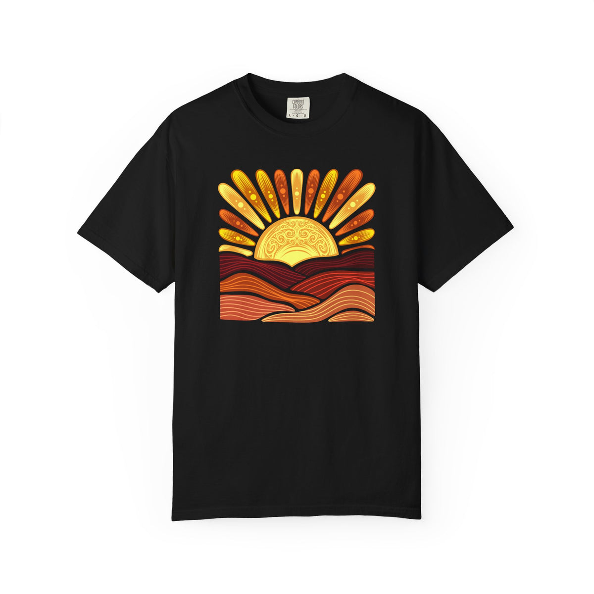 Golden Coast Sunset Tee| Deluxe Comfort Colors® T-Shirt