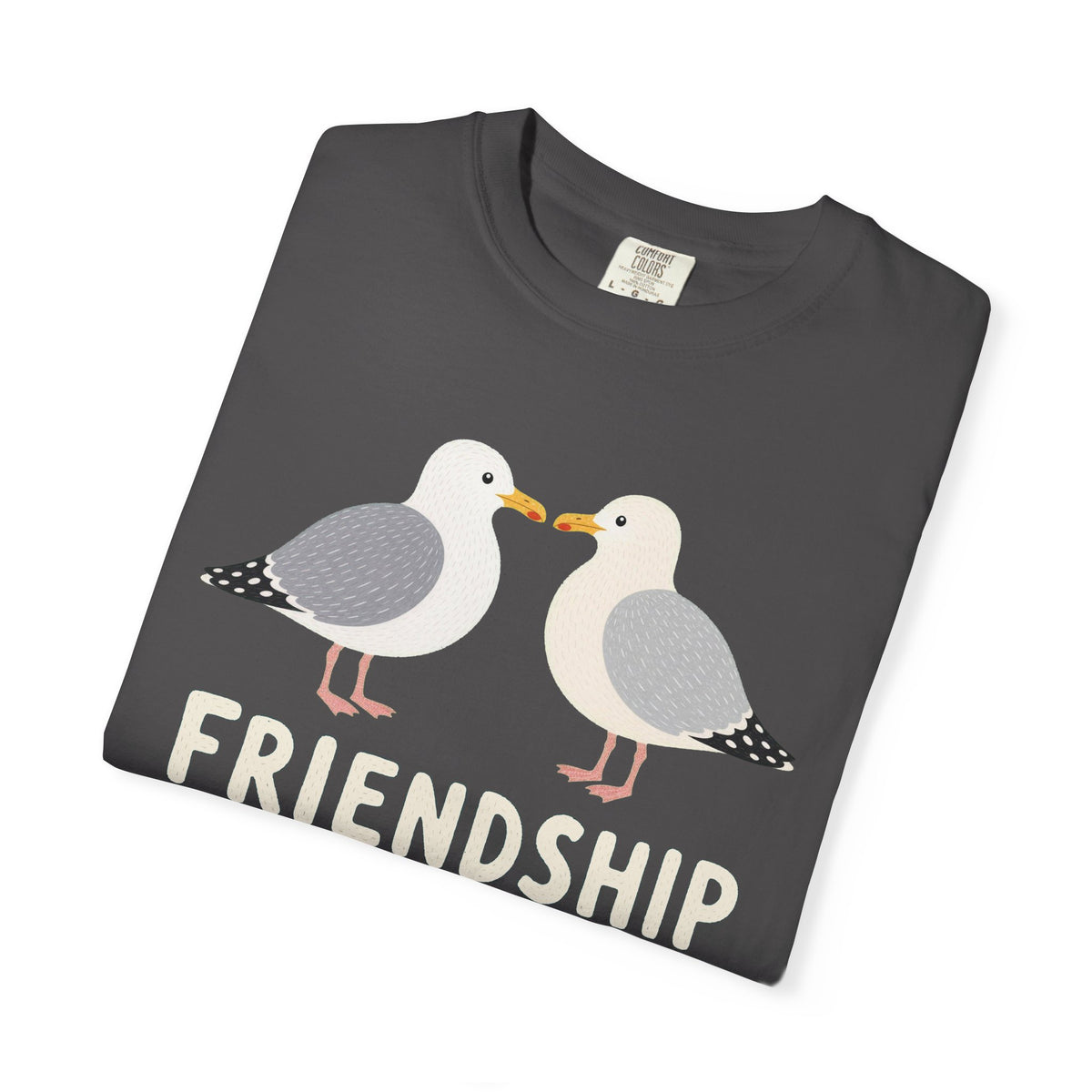 Seagull Friendship T-Shirt — Coastal Seabird Graphic Tee