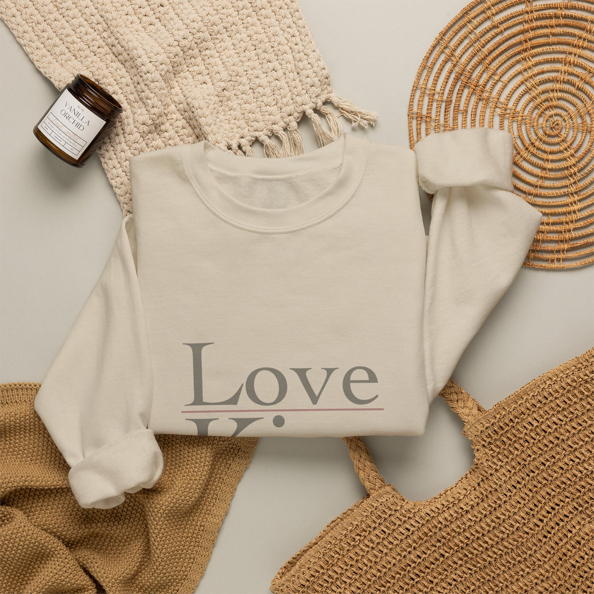 Love Kiss Smile | Salt & Slate Sweatshirt