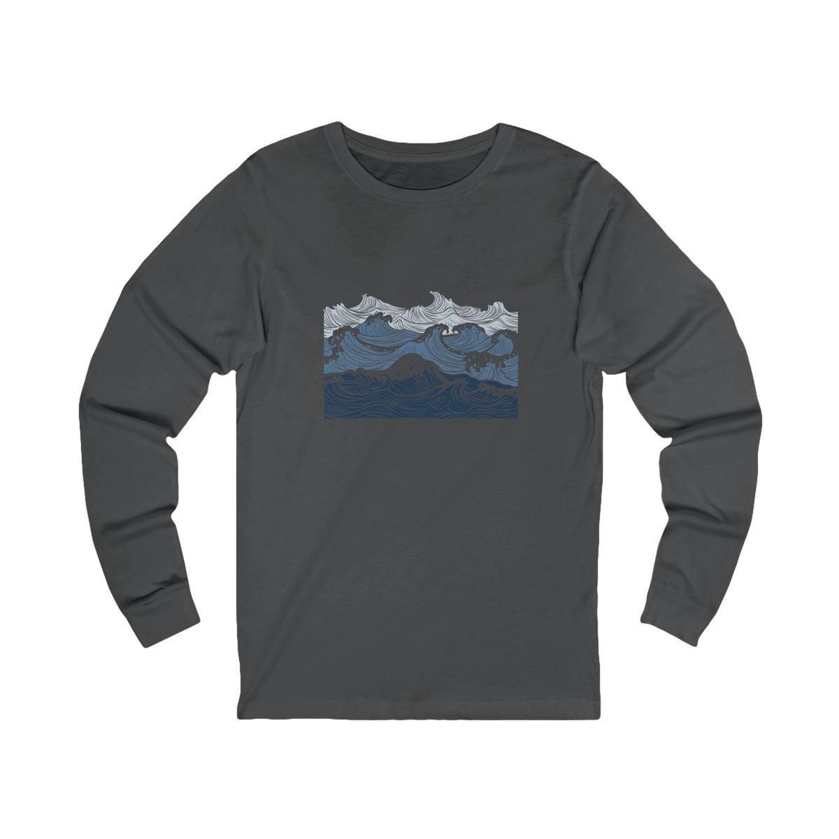 New Wave Long Sleeve — Vintage Japanese Wave Graphic Long Sleeve Tee