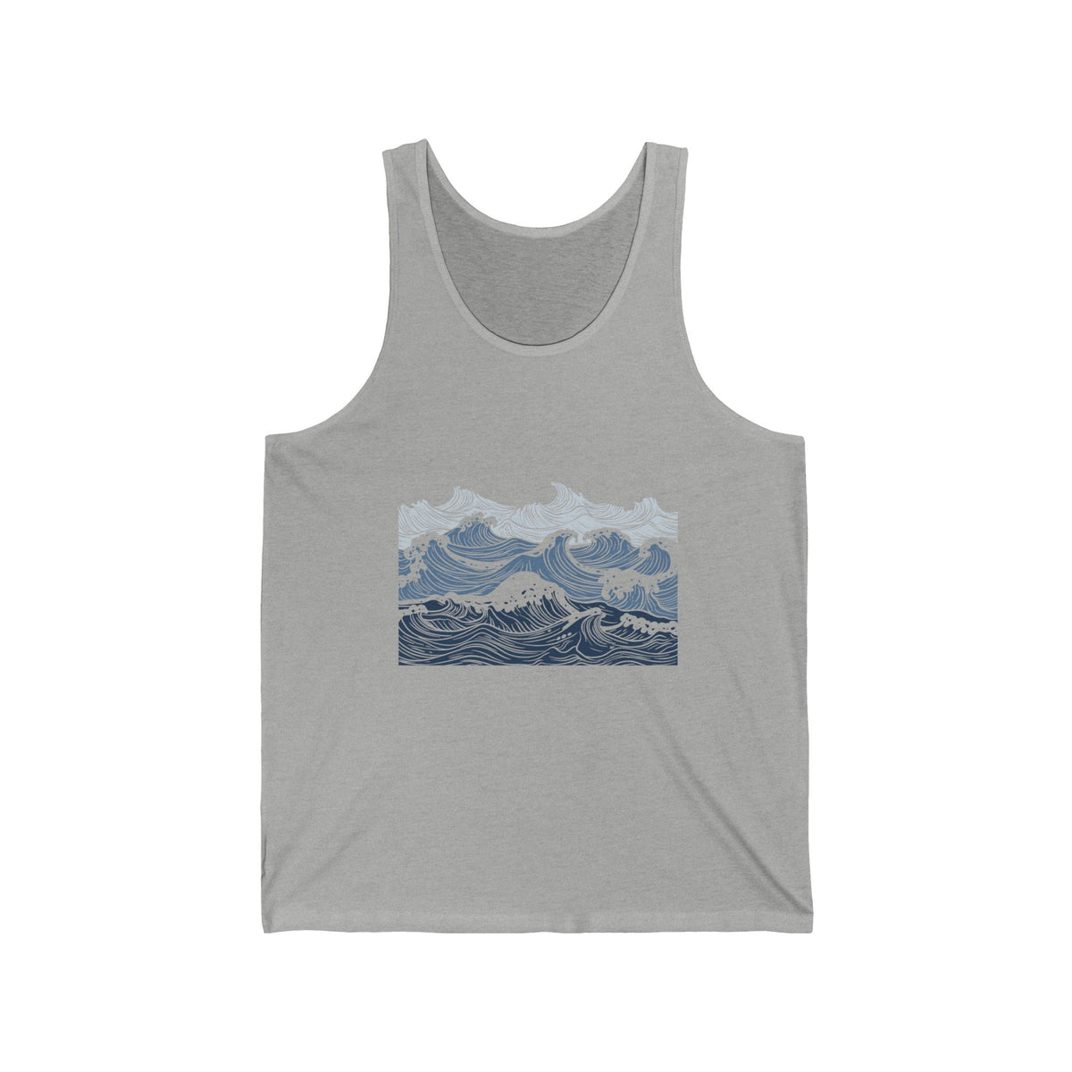 New Wave Tank Top — Vintage Japanese Wave Graphic Tank