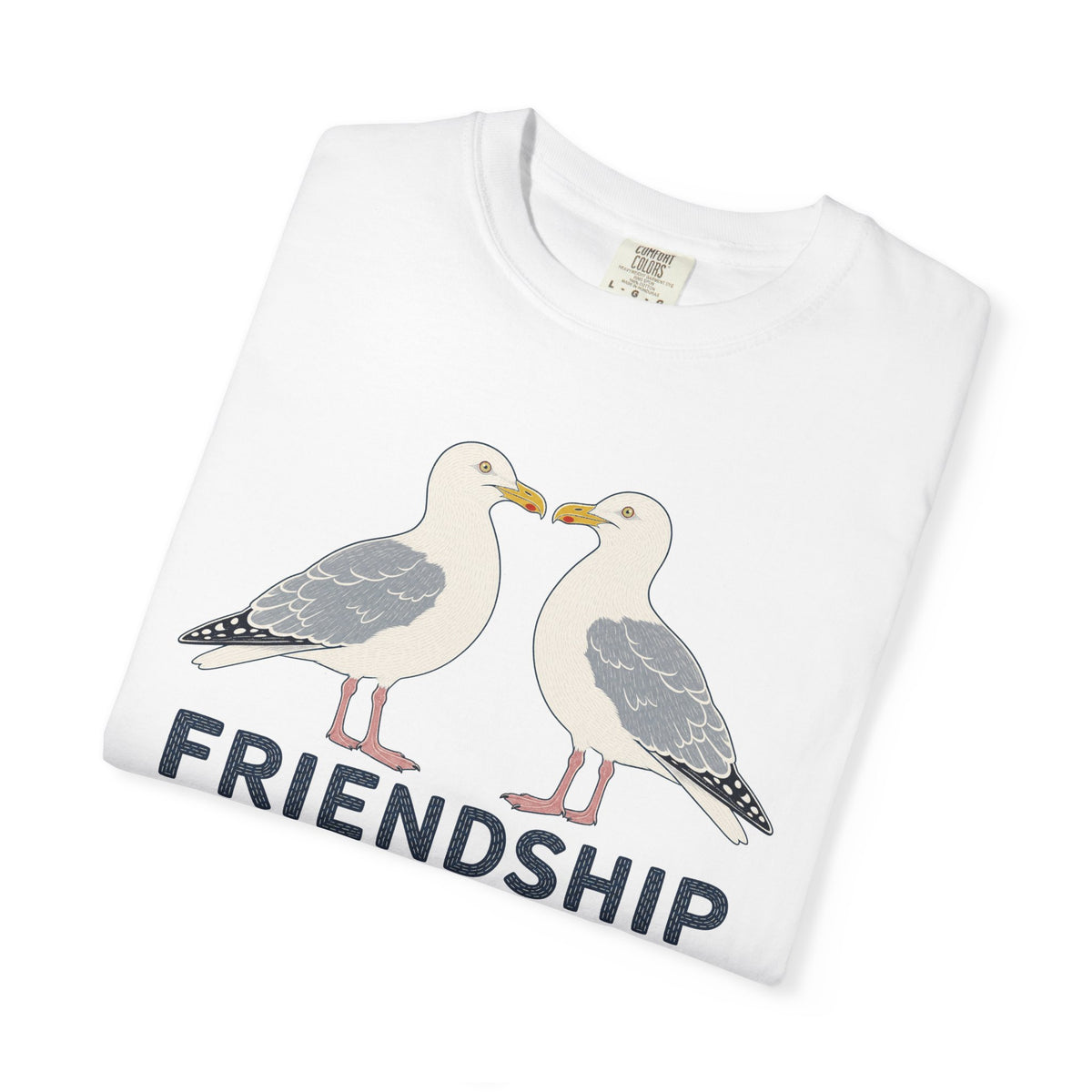 Herring Gull Friendship T-Shirt | Coastal Seabird Graphic Tee