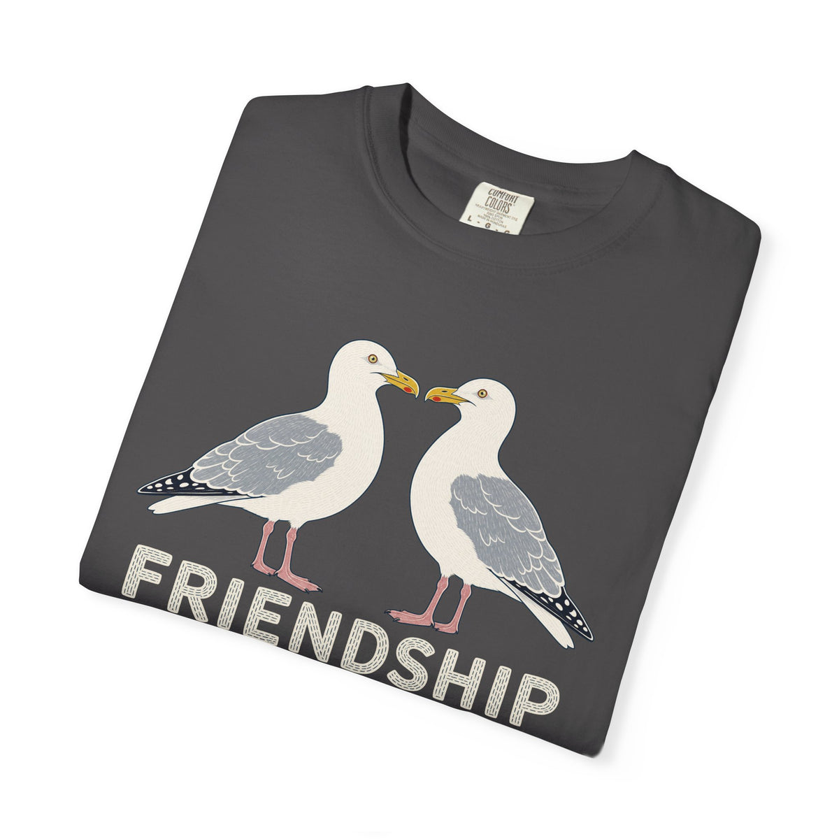 Herring Gull Friendship T-Shirt | Coastal Seabird Graphic Tee