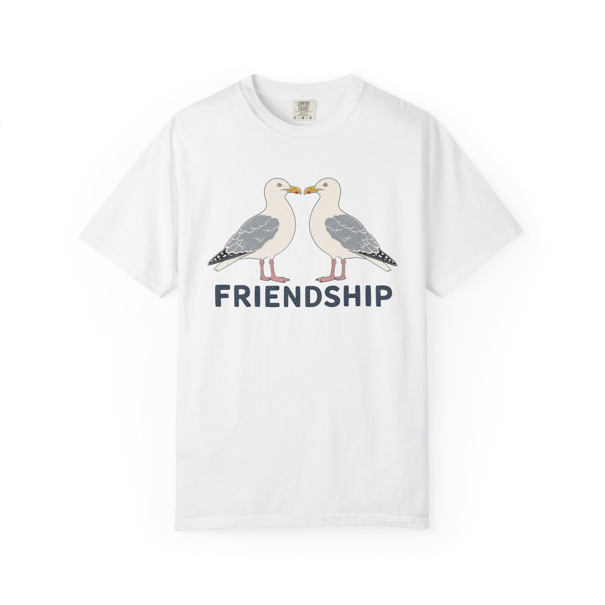 Herring Gull Friendship T-Shirt | Coastal Seabird Graphic Tee