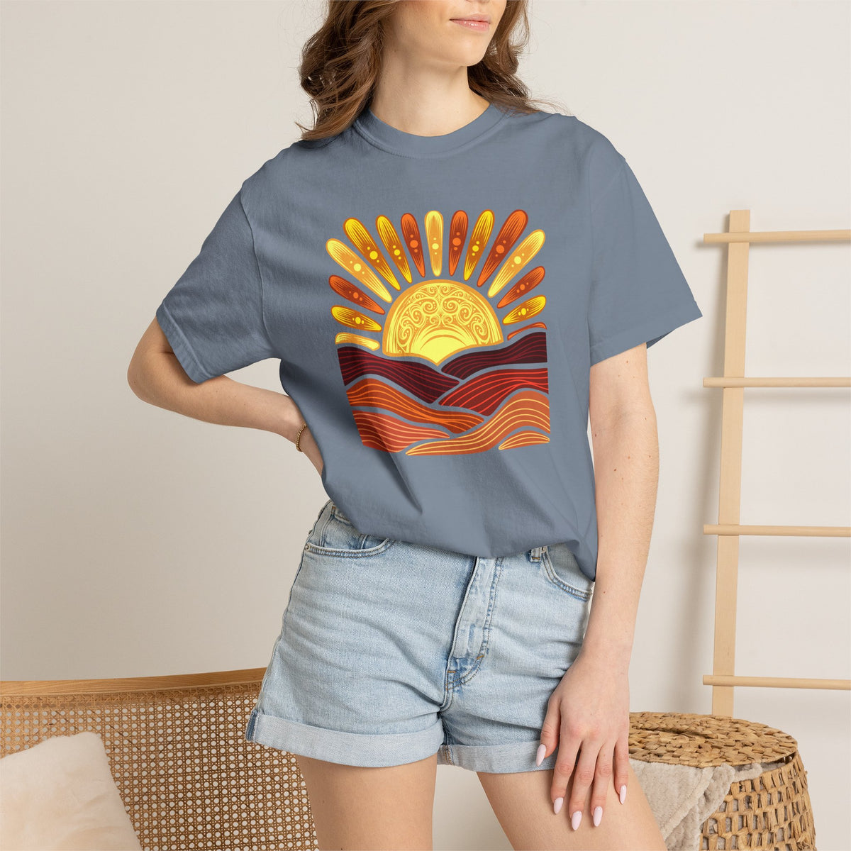 Golden Coast Sunset Tee| Deluxe Comfort Colors® T-Shirt