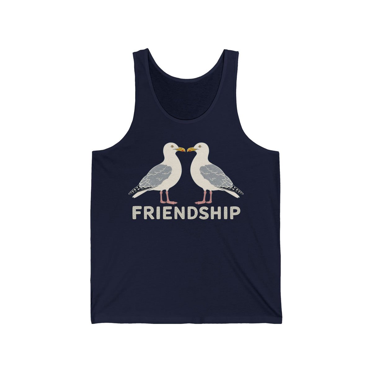 Herring Gull Friendship Tank Top | Coastal Seabird Graphic Tank
