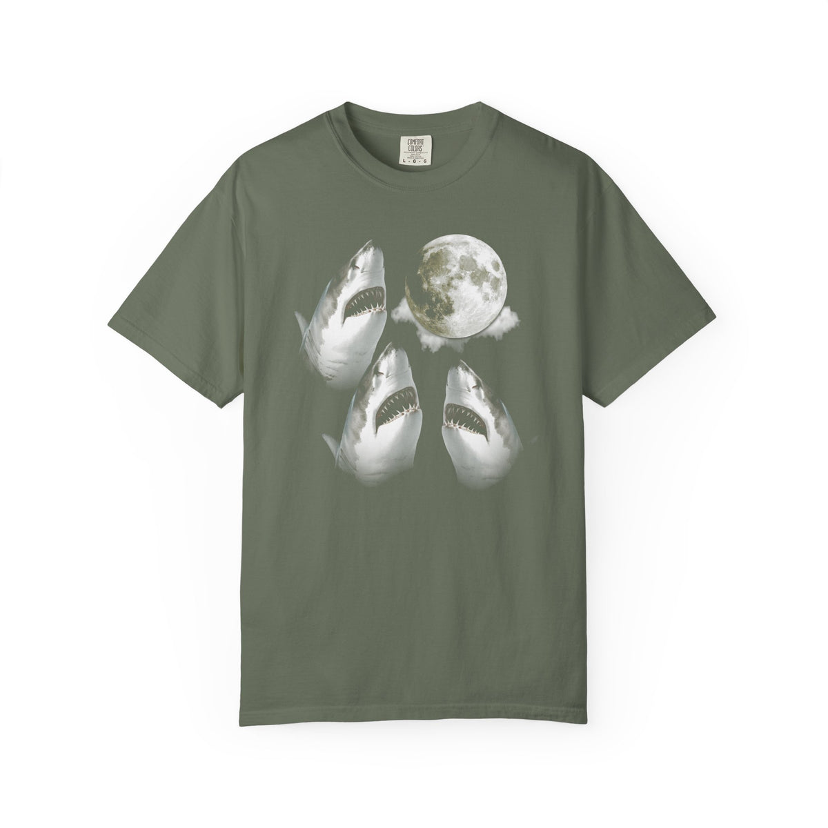 Vintage Shark Moon | Deluxe Comfort Colors® T-Shirt