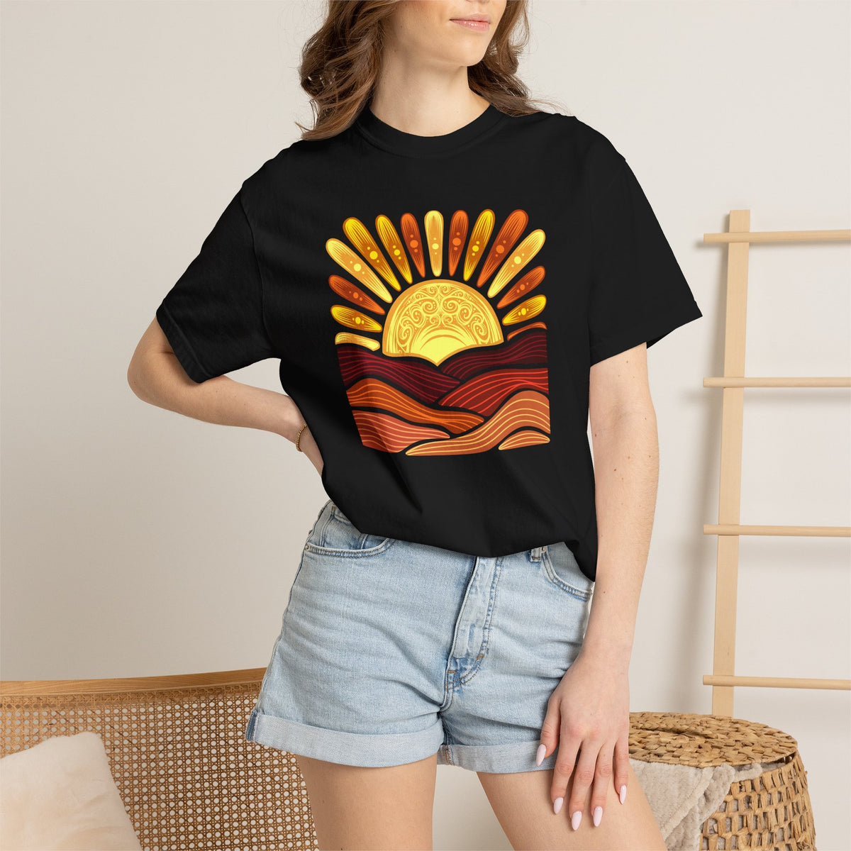 Golden Coast Sunset Tee| Deluxe Comfort Colors® T-Shirt