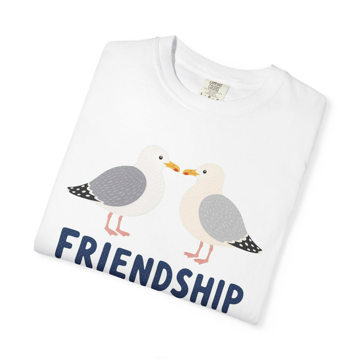 Seagull Friendship T-Shirt — Coastal Seabird Graphic Tee
