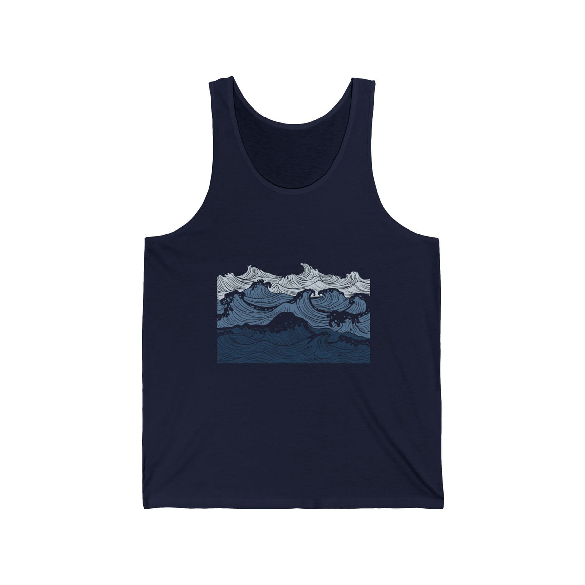New Wave Tank Top — Vintage Japanese Wave Graphic Tank