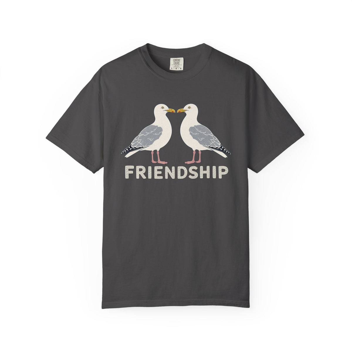 Herring Gull Friendship T-Shirt | Coastal Seabird Graphic Tee