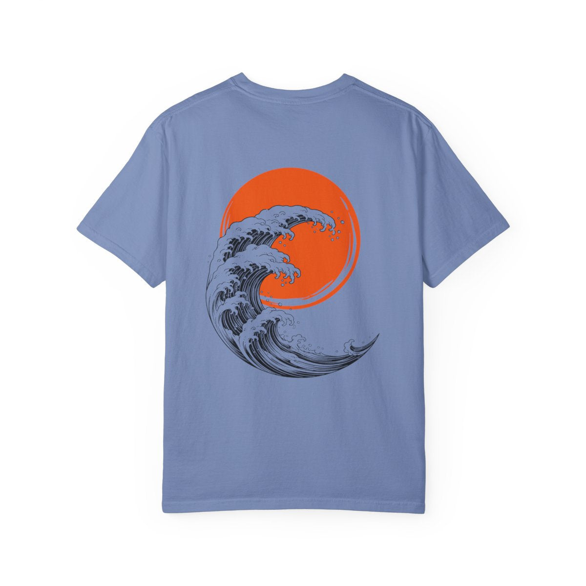 Japanese Wave III - Washed Denim back print